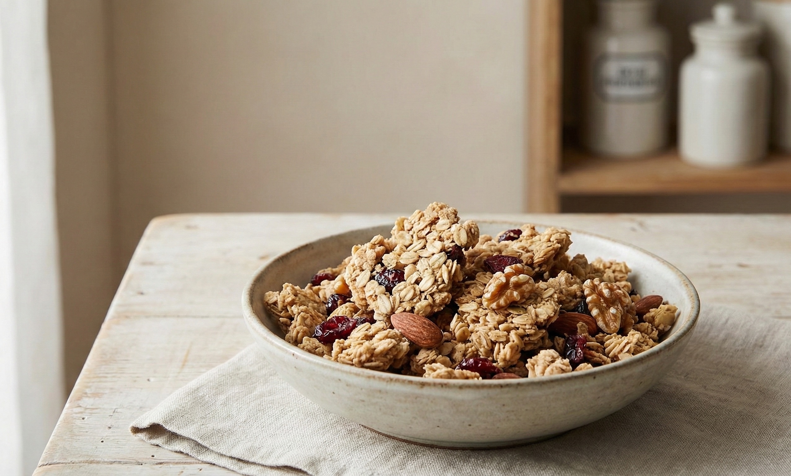 ボウルに盛られたグラノーラの完成イメージ（調合は一例）